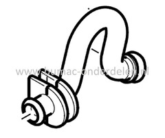 Impulsslang voor DOLMAR, MAKITA PC6114, PC6112, EK6100 op Bandenzagen - Motorslijpers - Doorslijpers PC 6114, PC 6112, EK 6100 Vacuümslang