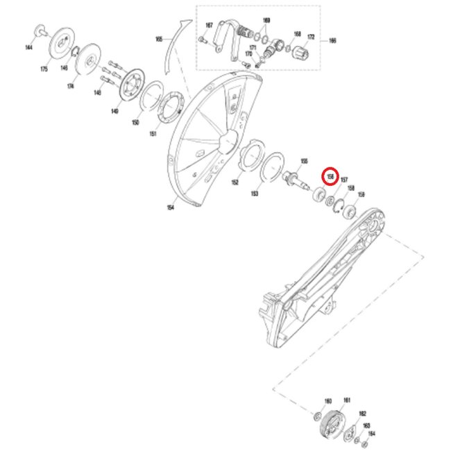 Kogellager voor DOLMAR, MAKITA PC6114, PC6112, EK6100 op Bandenzagen - Motorslijpers - Doorslijpers PC 6114, PC 6112, EK 6100