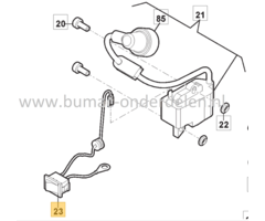 Aan-Uitschakelaar voor Stiga, Castelgarden, Mountfield, Alpina Kettingzagen, Motorzagen AC38, AC42, ACS538, ACS542, CS540, CS545, MC4216, MF2500, SP386, SP426, Schakelaar, AC 38, AC 42, ACS 538, ACS 542, CS 540, CS 545, MC 4216, MF 2500, SP 386, SP 426