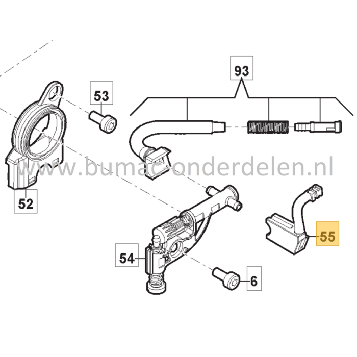 Olieslang  voor Stiga, Castelgarden, Mountfield, Alpina Kettingzagen, Motorzagen AC38, AC42, AC52, ACS538, ACS542, CS540, CS545, CS750, MC4216, MC4616, MC5218, MF2500, SP386, SP426, SP466, SP536, Slang, AC 38, AC 42, AC 52, ACS 538, ACS 542, CS 540, CS 54