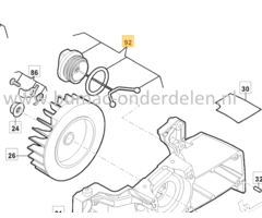 Tankdop voor Stiga, Castelgarden, Mountfield, Alpina Kettingzagen, Motorzagen AC38, AC42, AC52, ACS538, ACS542, MC4216, MC4616, MC5218, SP386, SP426, SP466, SP526, Benzinedop, Dop, AC 38, AC 42, AC 52, ACS 538, ACS 542, MC 4216, MC 4616, MC 5218, SP 386,