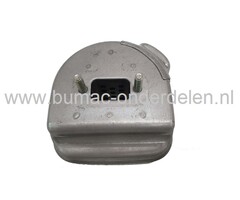 Uitlaat Compleet voor Dolmar - Makita PS34, PS36, PS41, PS45 op Kettingzagen, Motorzagen Geluiddemper PS-34, PS-36, PS-41, PS-45, onderdeel