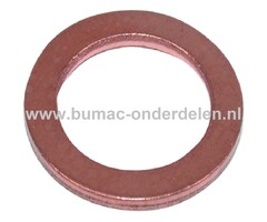 Koperen Afdichtring 14x20x1,5 mm voor Afdichting van Bouten - Schroeven op Carburateur - Olieschroef Carter op Motoren van Grasmaaier, Zitmaaier, Auto, Trekker, Hijskraan, Shovel, Trilplaat, Aggregaat, Tuinfrees, Generator, Hakselaar, Bosmaaier, Brommer,