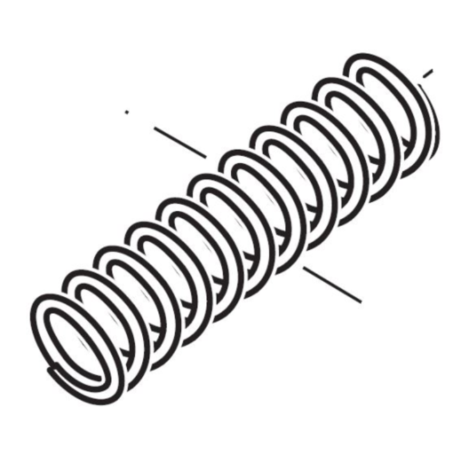 Veer voor Remband voor DOLMAR, MAKITA PS34, PS36, PS41, PS45 op Kettingzagen, Motorzagen Veer voor Kettingrem PS-34, PS-36, PS-41, PS-45