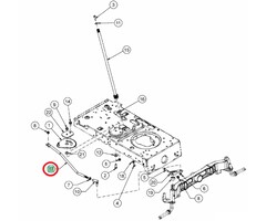 Stuurstang 18,3" voor MTD, WOLF, YARDMAN, CUBCADET, WHITE JLX105R, MF41-18RH, Ambition 105, Blue Power 105, Select 105, LN155, LN175, LN185, LN200, Gold, Optima LN155, Optima LN165, Optima LN175, Optima LN180, Optima LN200, Smart RN145, Power 1750, DL1050