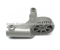 Duwboomhouder Linksonder voor Verstellen van de Duwboom voor ALKO, SOLO Loopmaaiers, Gazonmaaiers, Duwmaaiers, Grasmaaiers Duwboomverstelling, Duwboom Houder, Verstellen Duwboom Powerline 4600 BR BIO, Powerline 4800 BRV