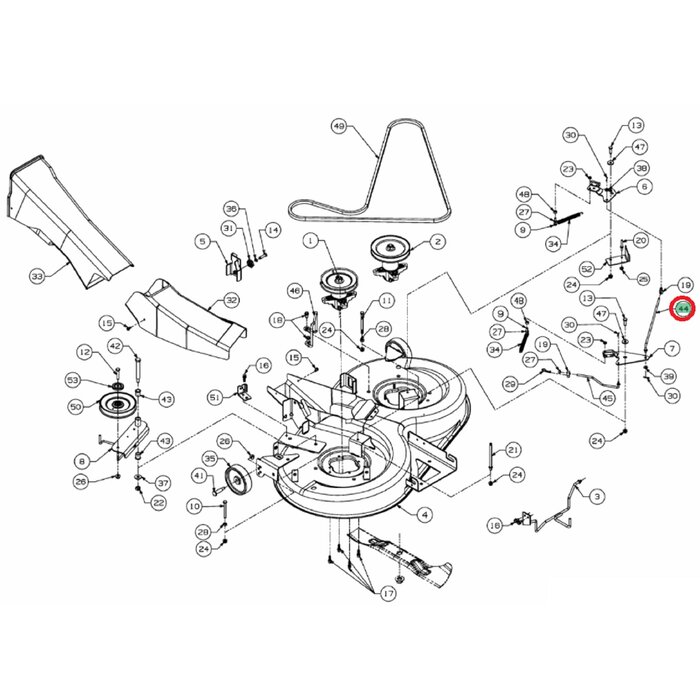 Remstang voor MTD, WOLF, YARDMAN, CUBCADET, WHITE JLX105R, MF41-18RH, BL175/105AT, Ambition 105, Blue Power 105, Select 105, 903LT, 908LA, LN155, P180AMN, P200HN, Gold, Optima LN155, Optima LN175, Optima LN200H, PN180HK, Smart RN145, Optima LN165H, Power
