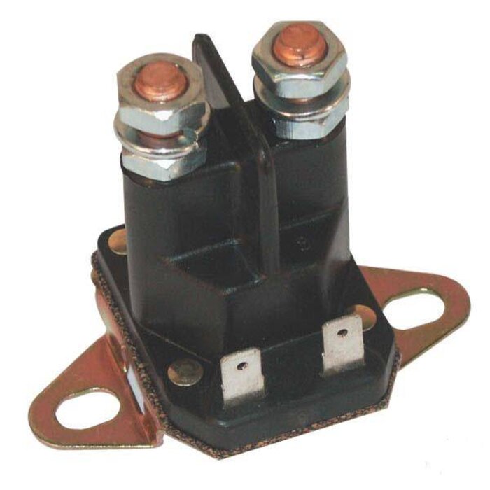 Startrelais voor merken Zitmaaiers en Frontmaaiers Husqvarna, Jonsered, Stiga, Honda, Brill, Viking, Bolens, MTD, Toro, Yardman, CastelGarden, Murray, White, John Deere, GTM, Wizard, Wolf, Alko, Viking, Honda