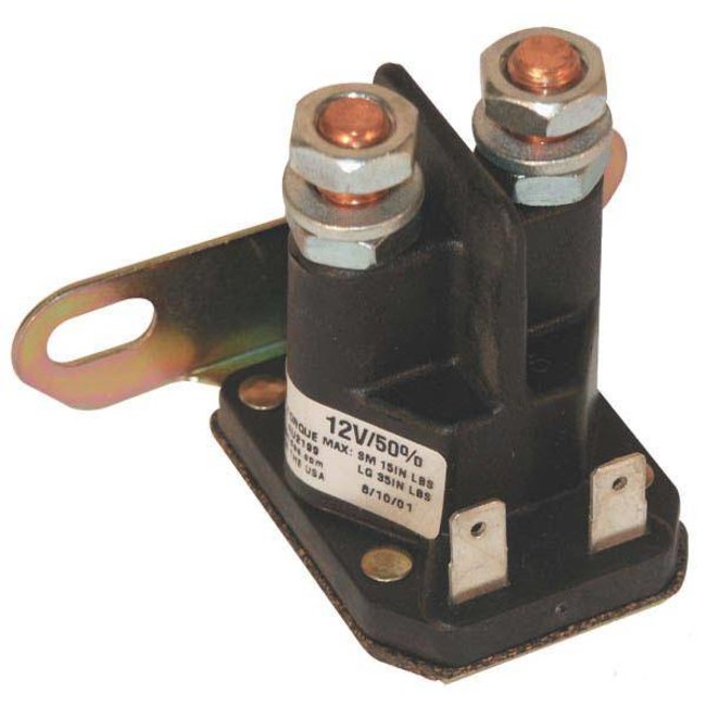 Startrelais - Solenoid voor diverse merken Zitmaaiers en Frontmaaiers met Briggs and Stratton, Honda, Tecumseh, Kohler of Kawasaki Motor van MTD, Castelgarden, Toro, JohnDeere, Viking, Wolf, Husqvarna, Jonsered, Par... - Onderdelen