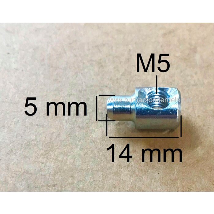 Nok voor Kettingspanner voor DOLMAR, MAKITA PS34, PS36, PS41, PS45 op Kettingzagen, Motorzagen PS-34, PS-36, PS-41, PS-45 onderdeel