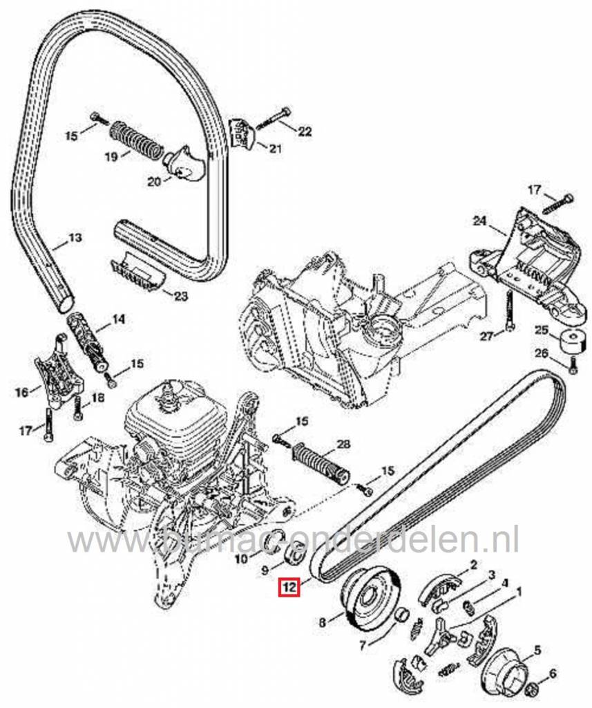 Molla AV Originale STIHL Per TS410 TS420 TS480i TS500i &ndash; 4238-790-8302