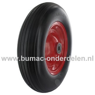 Wiel met Lager 480/400-8 Met dubbele waterbestendige Lagering voor Aanhanger, Kruiwagen, Kar achter Zitmaaier, Frontmaaier, Band, Gelagerd Wiel, Aanhangwagen Wiel met Lager, Binnenband en Buitenband 480 / 400 x 8, 4.80/400-8