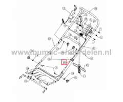 Hoogte Instelling kabel voor MTD, Wolf, CubCadet, Bolens Verticuteermachines, Ontmossers, Verticuteerders Kabel Hoogte Instelling, Liftkabel BL1540EV, E40, VE40