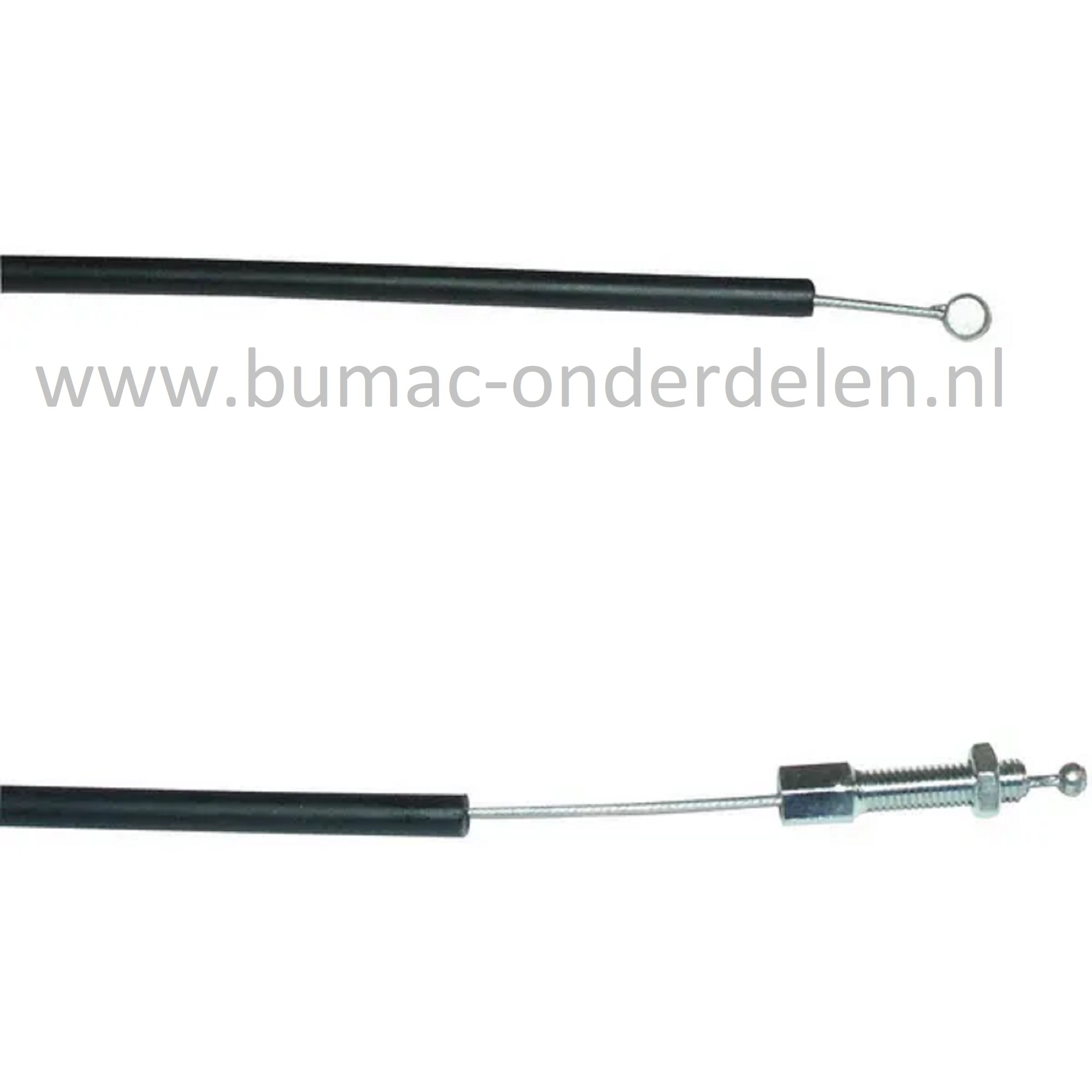 Gaskabel voor Stiga, Castelgarden Loopmaaiers - Benzinemaaiers - Grasmaaiers SP505, SP555, SP556, Twinclip 50S, Twinclip 55S, Twinclip 950, XM50, XM55, Gaskabel met Gashendel, SP 505, SP 555, SP 556, Twinclip 50 S, Twinclip 55 S, Twinclip 950, XM 50, XM 5