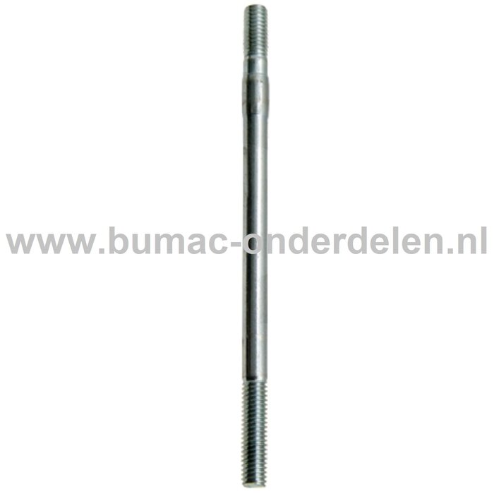 Tapeind voor LONCIN Motoren op Trilplaat, Tuinfrees, Kooimaaier, Aggregaat, Veegmachine, Verticuteermachine, Hakselaar, Hoogwerker, Generator, Houtversnipperaar, Zitmaaier, Frontmaaier, Grasmaaier Draadeind, Verbindingstang G160F, G200FD, LC168F1, LC168F2