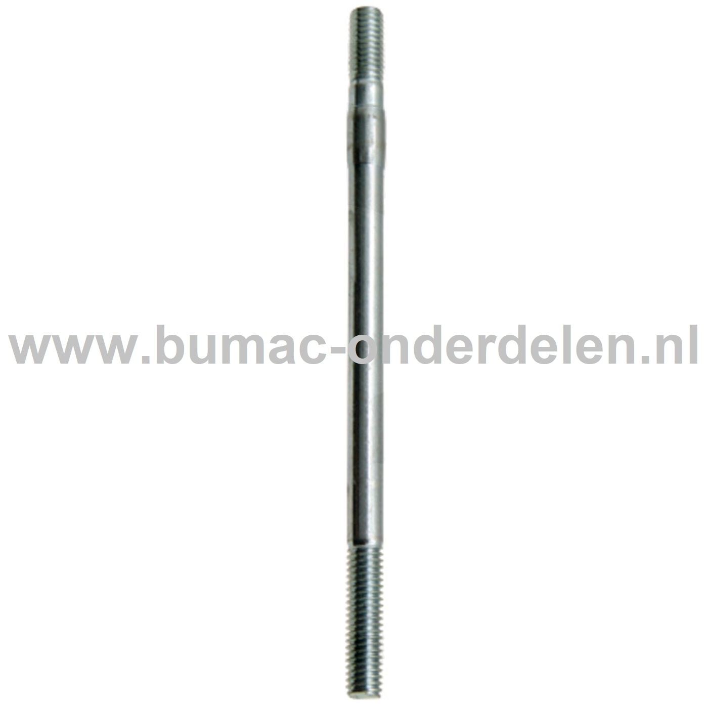 Tapeind voor LONCIN Motoren op Trilplaat, Tuinfrees, Kooimaaier, Aggregaat, Veegmachine, Verticuteermachine, Hakselaar, Hoogwerker, Generator, Houtversnipperaar, Zitmaaier, Frontmaaier, Grasmaaier Draadeind, Verbindingstang G160F, G200FD, LC168F1, LC168F2