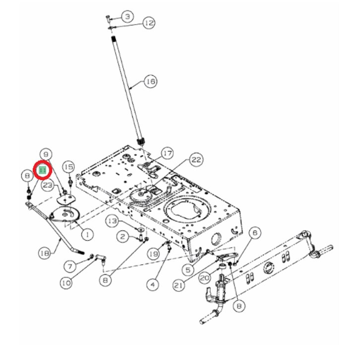 Drukveer voor MTD, WOLF, YARDMAN, CUBCADET, WHITE GLX96SH, HB53, MF19, MF21, MF36, MF38, BG48SPHM, HB135, BL5053, Ambition, Blue Power, Select, HW46A, A92H, E13/92T, E13/96H, Optima LG, Optima LN, Smart RC, Smart RE, Smart RF, Smart RG, Smart RN, BE96T, D