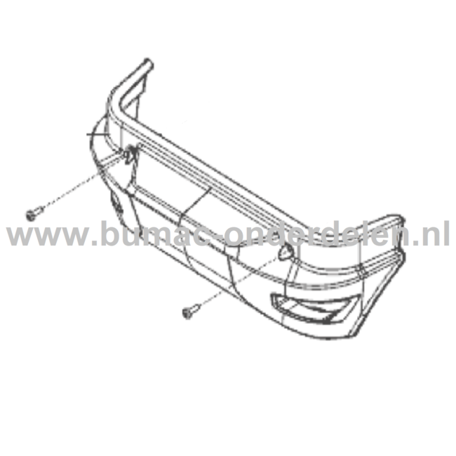 Kunststof Kap voor Bumper van ALKO, SOLO Zitmaaiers, Tuintrekkers, Grasmaaiers Uitlaatkap, Kappen, Afdekking voor Kap bij de Uitlaat T 15-95.4 HDA, T 18-95.4 HD, T 20- 105.6 HD V2, T 23-125.4 HD, T 15 95 4 HDA, T 18 95 HD, T 20 105 6 HD V2, T 23 125 4 HD