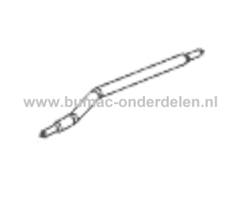 Stuurstang voor ALKO, SOLO Zitmaaiers, Tuintrekkers, Grasmaaiers Stang, Stuuras Powerline T15-93.7 HD-A, T23-125.5 HD V2, T 16-95.4 HD V2, T 15-95.4 HD-A, T 18-95.4 HD
