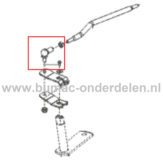 Stuurkogel voor ALKO, SOLO Zitmaaiers, Tuintrekkers, Grasmaaiers Stuurkogel, Verbinder, Gewricht Stuur Kogel T 16-105.4 HD V2, T 15-95.4 HD-A, T 18-111.9 HDS, T 18-95.4 HD