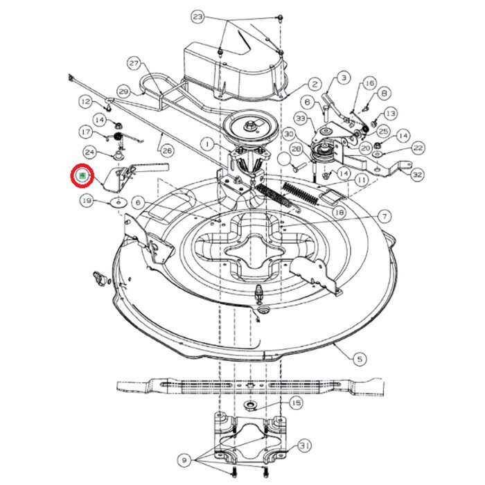 Remhouder met Remblok voor MTD, WOLF, YARDMAN, CUBCADET, WHITE Scooter Hydro, Scooter Pro, Scooter, Pro Hydro, Minirider 76, 420/30, 76SD, CC114TA, CC114TD, CC114HA, LR1NR76, LR2NR76, LR1NS76, LR2NS76, LR1MR76, LR2MR76, LR1MS76, LR2MS76, BG11576, BG76, H7
