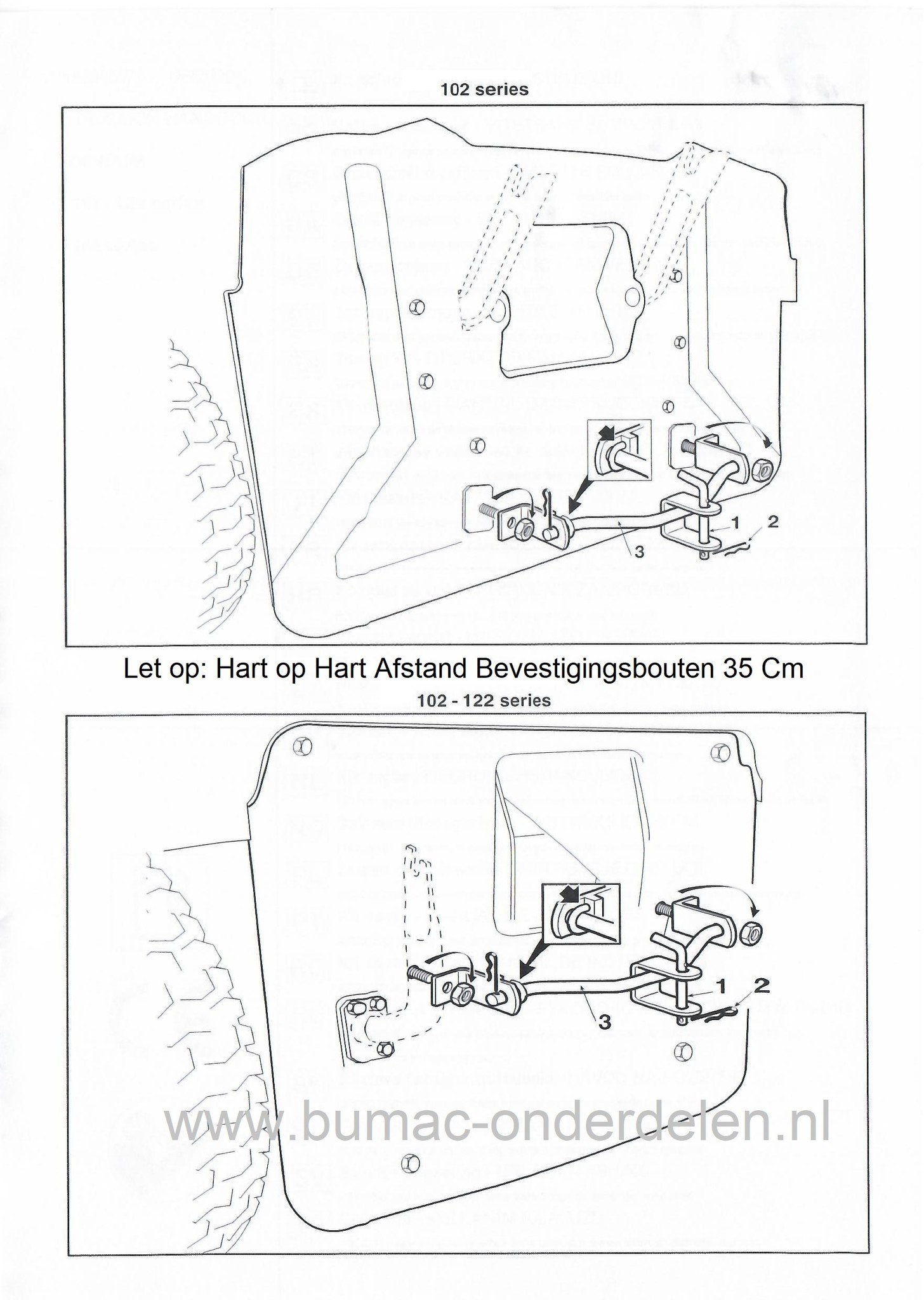 Trekhaak Compleet voor Castelgarden J92, PT135HD, PT140HD, PT170HD, TCB102, TCP102, XDL170, XDL190, Stiga Senator, Tornado II, HST108, Mountfield 1840, 2040, 2248, Alpina TC-HF-22, Dolmar en Makita TM102, Solo 575H Zitmaaier Castel Garden Trekhaak