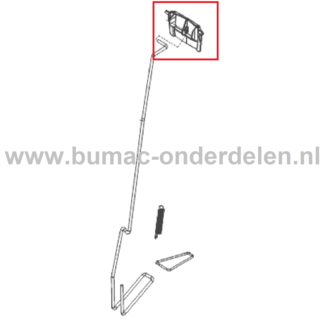 Hendel Parkeerrem voor ALKO, SOLO Zitmaaiers, Tuintrekkers, Grasmaaiers Parkeerremhendel, Hendel voor Parkeerrem, Handvat, Remhendel T 16-105.5 HD, T 20-105.5 HDE, T 23-125.5 HDE, T 15-95.4 HD-A, T 18-95.4 HD