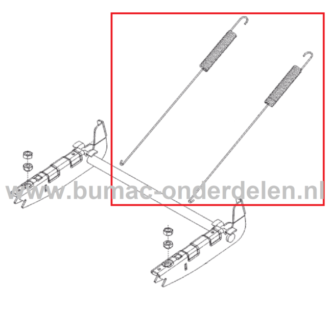 Trekveer voor Maaihoogte Instelling op ALKO, SOLO Zitmaaiers, Tuintrekkers, Grasmaaiers Frontmaaiers Trek Veer, Veer Maaihoogte Instelling, Trekveer T 16-105.4 HD, T 23-125.4 HD, T18-111.9 HDS, T 15-95.4 HD-A, T 18-95.4 HD