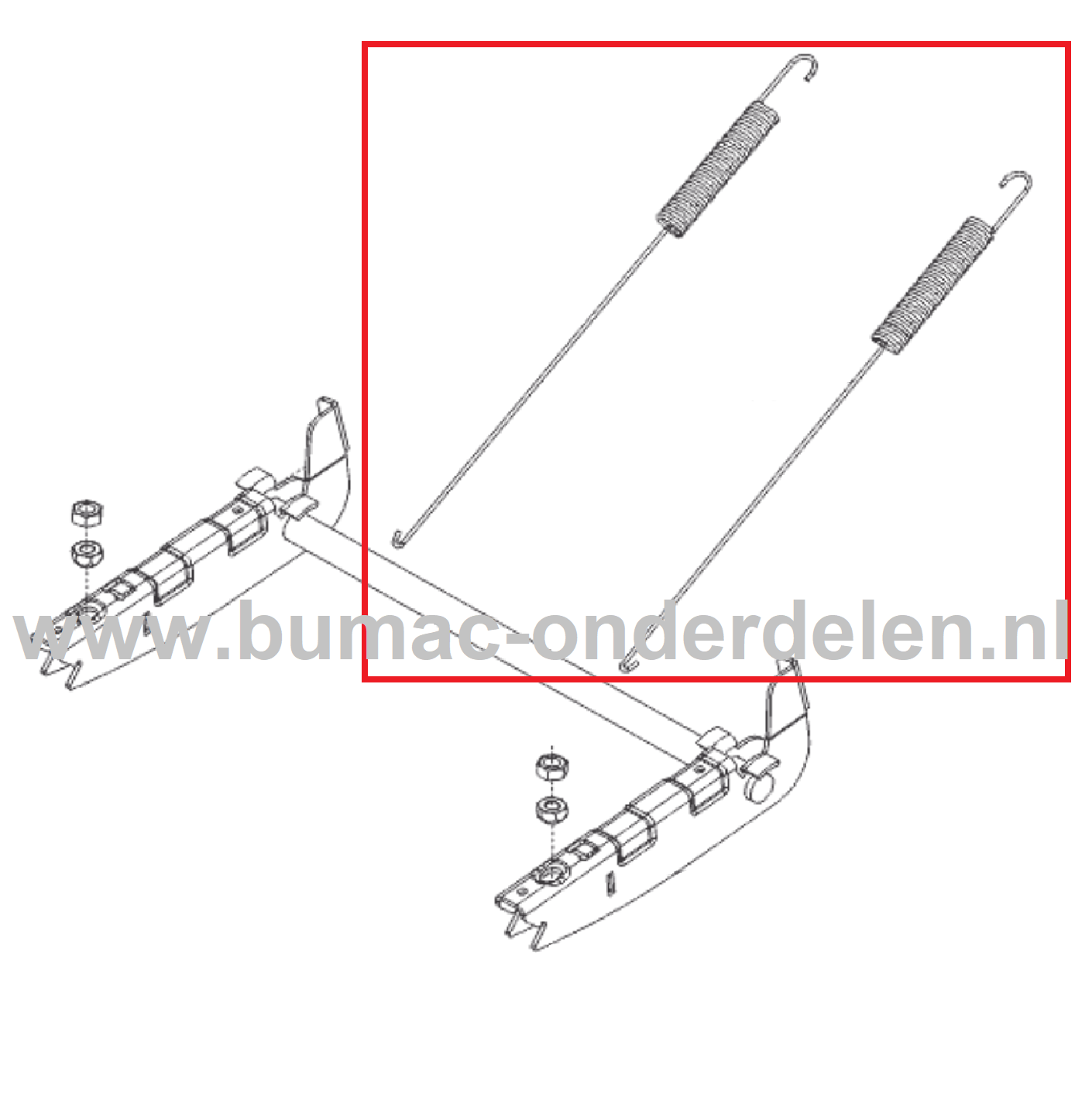 Trekveer voor Maaihoogte Instelling op ALKO, SOLO Zitmaaiers, Tuintrekkers, Grasmaaiers Frontmaaiers Trek Veer, Veer Maaihoogte Instelling, Trekveer T 16-105.4 HD, T 23-125.4 HD, T18-111.9 HDS, T 15-95.4 HD-A, T 18-95.4 HD