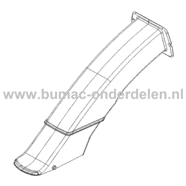 Uitwerptunnel voor ALKO, SOLO Zitmaaiers, Tuintrekkers, Grasmaaiers, Frontmaaiers Uitworpkanaal, Uitwerptunnel, Uitwerpbuis, Grasbuis, Gras geleide buis T 18-95.4 HD, T 15-95.4 HD-A,  T 16-95.6 HD