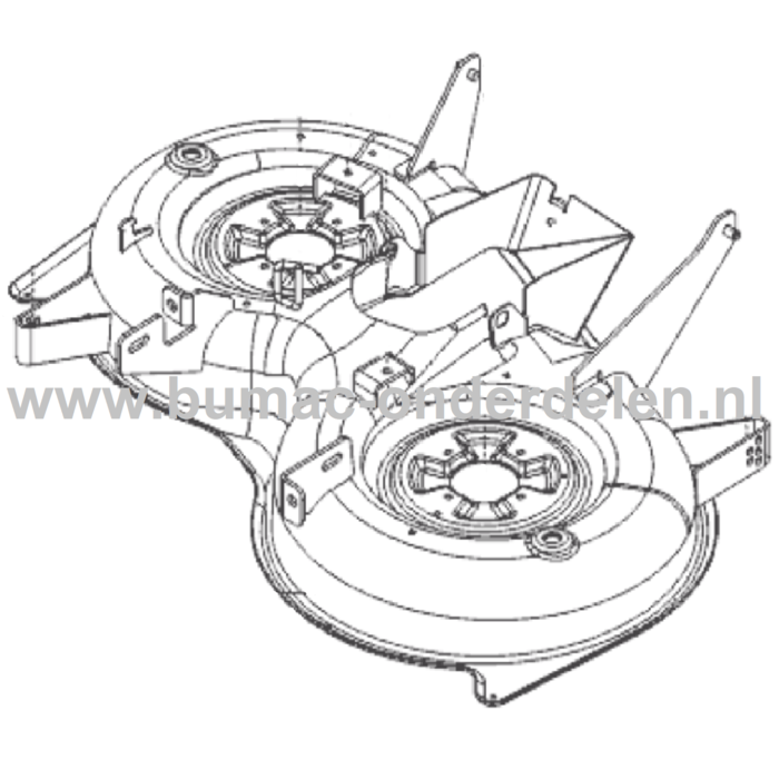 Maaidek 92 Cm Opvang en Mulch voor ALKO, SOLO Zitmaaiers, Tuintrekkers, Grasmaaiers, Frontmaaiers Maaihuis, Maai Dek T 15-95.4 HD-A, T 16-95.4 HD, T 18-95.4 HD, T 13-93.8 HD-A
