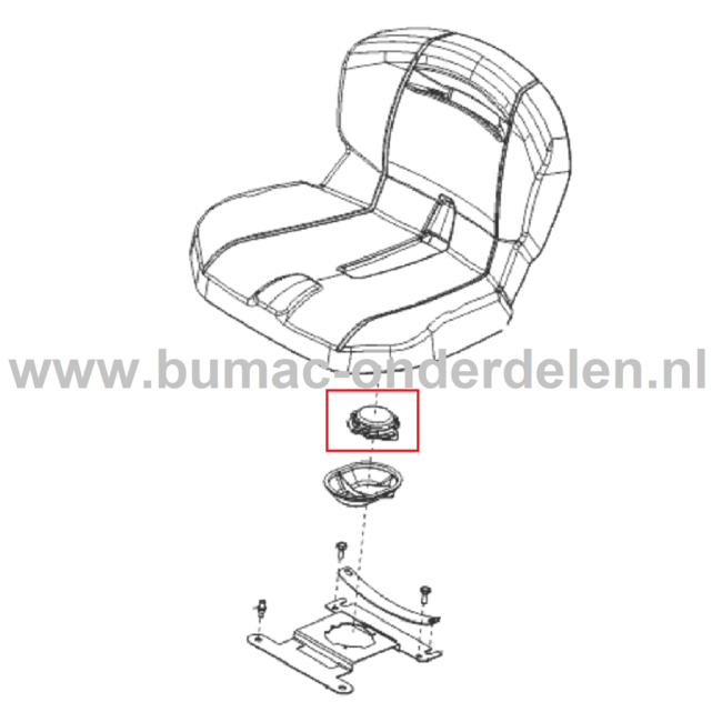 Veiligheidsschakelaar Zitting op  ALKO, SOLO Zitmaaiers, Tuintrekkers, Grasmaaiers, Frontmaaiers Stoelschakelaar, Zittingschakelaar, Veiligheid schakelaar Schakelaar T 15-95.4 HD-A, T 18-95.4 HD, T 16-105.6 HD, T1 6-105.6 HD