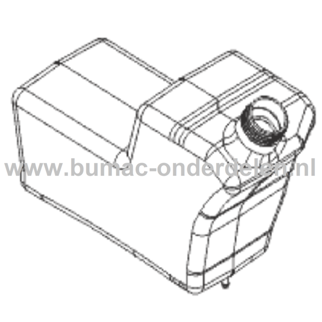 Benzinetank voor ALKO, SOLO Zitmaaiers, Tuintrekkers, Grasmaaiers, Frontmaaiers Brandstoftank, Benzine Tank, Brandstof Tank Powerline T 16-105.4 HD, T 20-105.5 HDE, T 16-95.5 HD, T 18-95.4 HD, T 15-95.5 HD-A