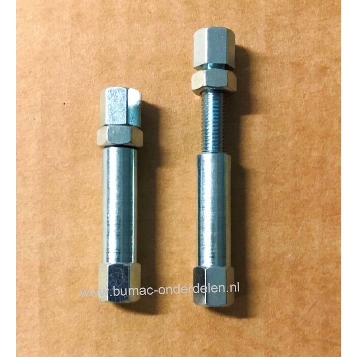 Regelschroef voor Binnenkabels T/m Ø 3 mm - Buitenkabels T/m Ø 8 mm Lengte 56 mm, Buskop Lengte 9 mm, Schroefkop Lengte 10 mm, Bus Lengte 32 mm Afstelschroef voor Het Zelf Samenstellen van Bedieningskabels als Stuurkabel - Koppelingskabel - Gaskabel - Rem