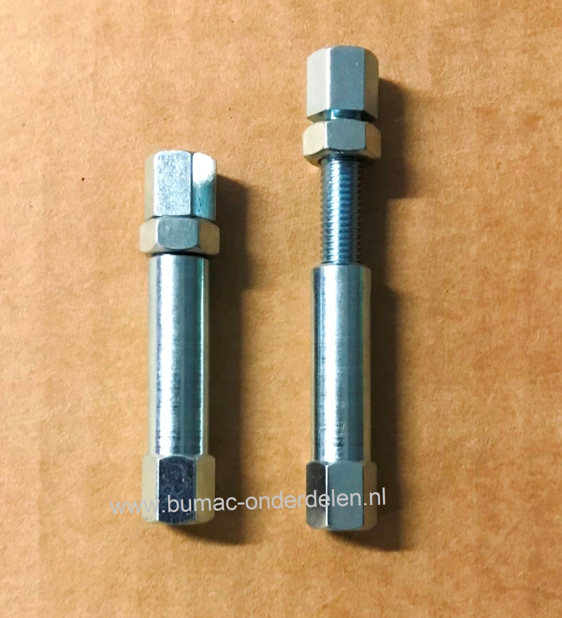 Regelschroef voor Binnenkabels T/m Ø 3 mm - Buitenkabels T/m Ø 8 mm Lengte 56 mm, Buskop Lengte 9 mm, Schroefkop Lengte 10 mm, Bus Lengte 32 mm Afstelschroef voor Het Zelf Samenstellen van Bedieningskabels als Stuurkabel - Koppelingskabel - Gaskabel - Rem