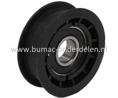 V-Snaar Poelie vlak gelagerd voor MTD, WOLF, YARDMAN, CUBCADET, WHITE Scooter Hydro, Scooter Pro Hydro, Minirider 76 SDHE, Minirider 60 RDHE, Minirider 76 RDHE, CC114HA, LR2NR76, LR2NS76, LR2FR60, LR2MR76, LR2MS76 op Zitmaaiers - Trekkers - Tuintrekkers