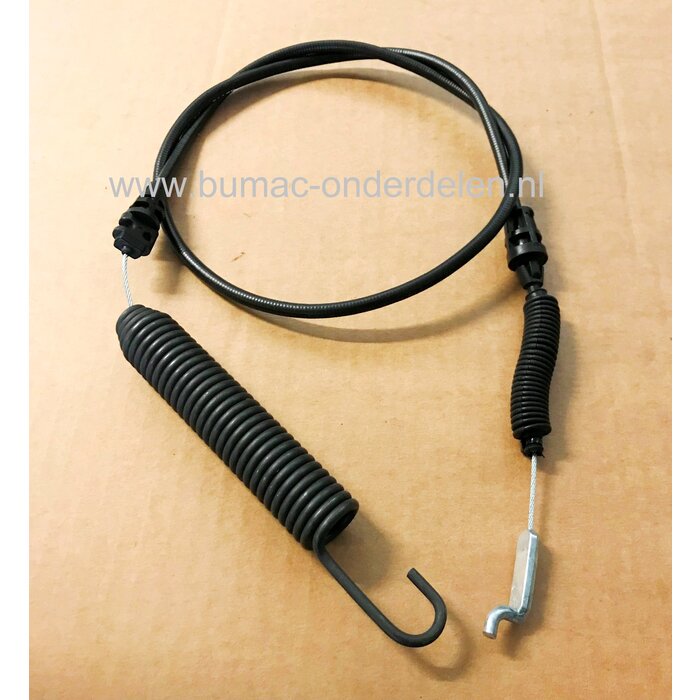Bedieningskabel voor Inschakeling van de Maaimessen voor MTD, WOLF, YARDMAN, CUBCADET, WHITE Scooter Hydro, Scooter Pro, Scooter Pro Hydro, Minirider 76, 420/30, 76SD, CC114TA, CC114TD, MiniRider Plus+, CC114HA, LR1NR76, LR2NR76, LR1NS76, LR2NS76, LR1MR76