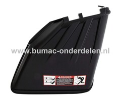 Zijuitworp Deflector voor JOHN DEERE Zitmaaiers, Tuintrekkers, Grasmaaiers, Frontmaaiers Deflector, Zijklep D105, D110, D130, D140, D155, D160, S240, X105, X125, X140, X165, X310, Z235, Z255