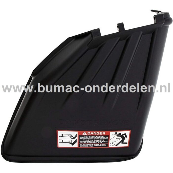 Zijuitworp Deflector voor JOHN DEERE Zitmaaiers, Tuintrekkers, Grasmaaiers, Frontmaaiers Deflector, Zijklep D105, D110, D130, D140, D155, D160, S240, X105, X125, X140, X165, X310, Z235, Z255