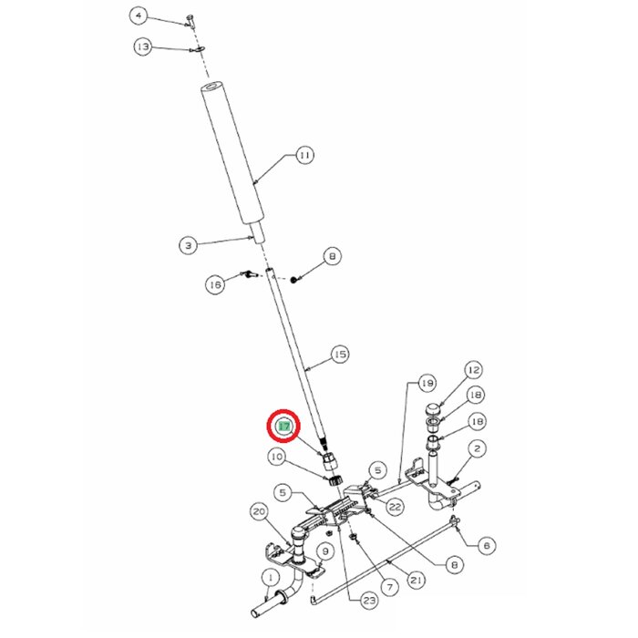 Stuuraslager voor MTD, WOLF, YARDMAN, CUBCADET, WHITE Scooter Hydro, Scooter, Scooter M, Scooter Mini, Scooter Pro, Scooter Pro Hydro, Minirider60, Minirider76, Micro Rider,CC114TA, CC114TD, MiniRider Plus+, CC114HA, LR1NR76, LR1NS76, LR2NR76,