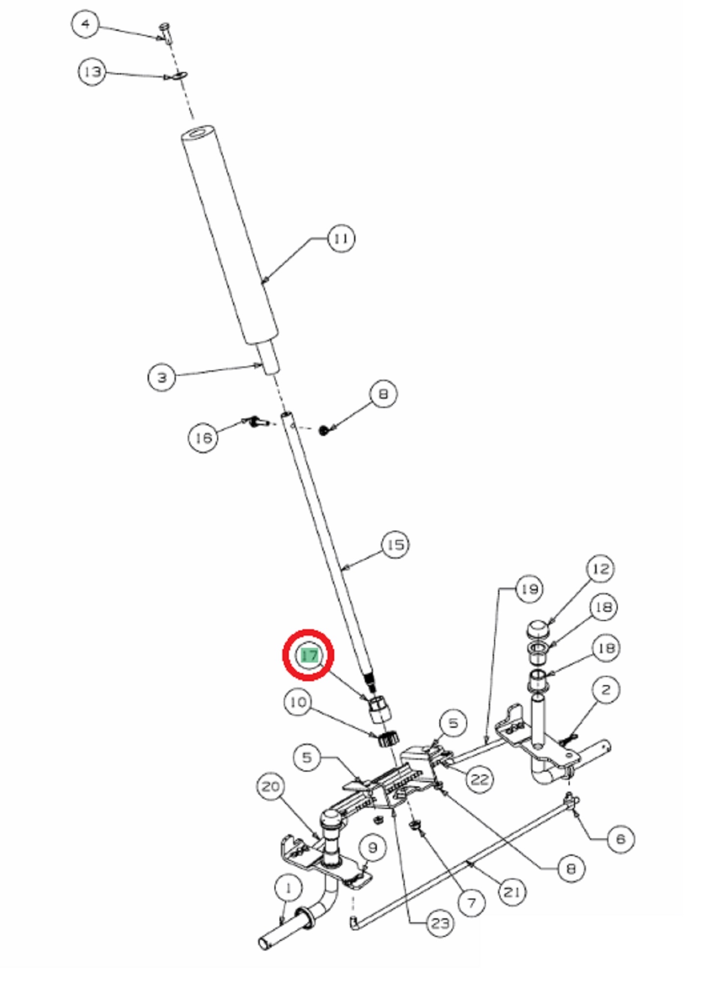 Stuuraslager voor MTD, WOLF, YARDMAN, CUBCADET, WHITE Scooter Hydro, Scooter, Scooter M, Scooter Mini, Scooter Pro, Scooter Pro Hydro, Minirider60, Minirider76, Micro Rider,CC114TA, CC114TD, MiniRider Plus+, CC114HA, LR1NR76, LR1NS76, LR2NR76,