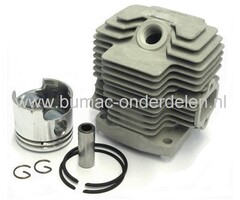 KAWASAKI Cilinder Compleet voor TH43, Bosmaaier - Trimmer - Strimmer, Kawasaki Complete Cilinder Set met Zuiger - Zuigerveren en Pistonpen
