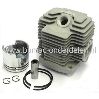 KAWASAKI Cilinder Compleet voor TH43, Bosmaaier - Trimmer - Strimmer, Kawasaki Complete Cilinder Set met Zuiger - Zuigerveren en Pistonpen