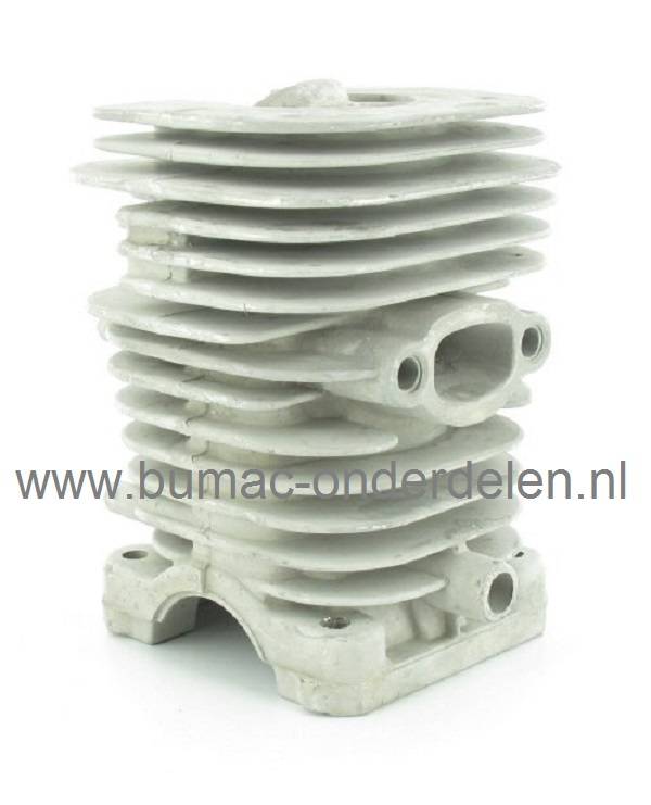 Cilinder Ø 38 mm Compleet voor JONSERED - PARTNER - MCCULLOCH - POULAN - HUSQVARNA, Kettingzaag, Motorzaag, Complete Cylinder Set met Zuiger, Zuigerveren en Pistonpen