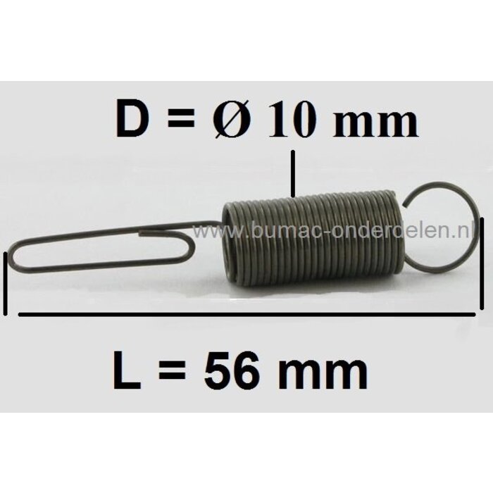Regulateurveer B&S voor bediening van de Gasklep bij o.a. Carburateur 5201470, Quantum - Europe - Max Motor op Grasmaaier, Gazonmaaier, Cirkelmaaier, Benzinemaaier, Loopmaaier, Briggs & Stratton
