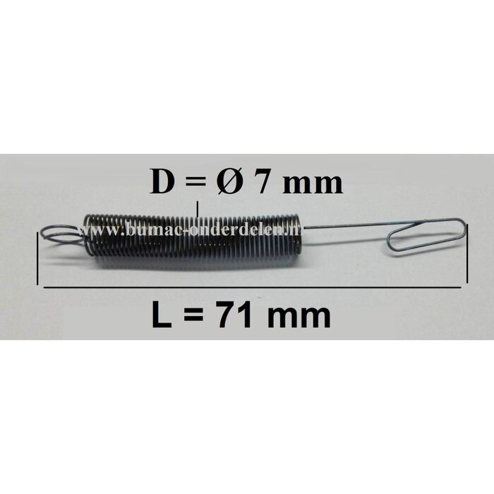 Regulateurveer B&S Classic - Quatro - Sprint Motor, Regelveer voor Bediening van de Gasklep bij Briggs and Stratton Motoren, Grasmaaier - Benzinemaaier - Cirkelmaaier - Loopmaaier