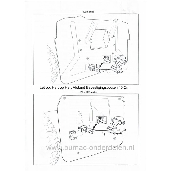 Trekhaak voor Stiga, Castelgarden, Honda, Mountfield, Alpina, Massy Ferguson, Motec, Sentar, Iseki, Efco Zitmaaiers 1540H, 1640H, 1740H, 4000SH, A102HB, A102HG, AT6102HWA, BA185B102H, BT102HCB, CM7216H, ED102HK, EF101V, Estate, 4102H, 5102H, Baron, GLG171