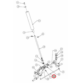 Spoorstang verstelbaar voor Zitmaaiers MTD, WOLF, YARDMAN, CUBCADET, WHITE Scooter Hydro, Scooter, Scooter M, Scooter MF, Scooter PRO, Scooter Pro Hydro, Minirider60, Minirider76, LR1NR76, LR2NR76, LR1NS&6, LR2NS76, LR2FR60, LR1MR76, LR2MR76, LR1MS76, LR2