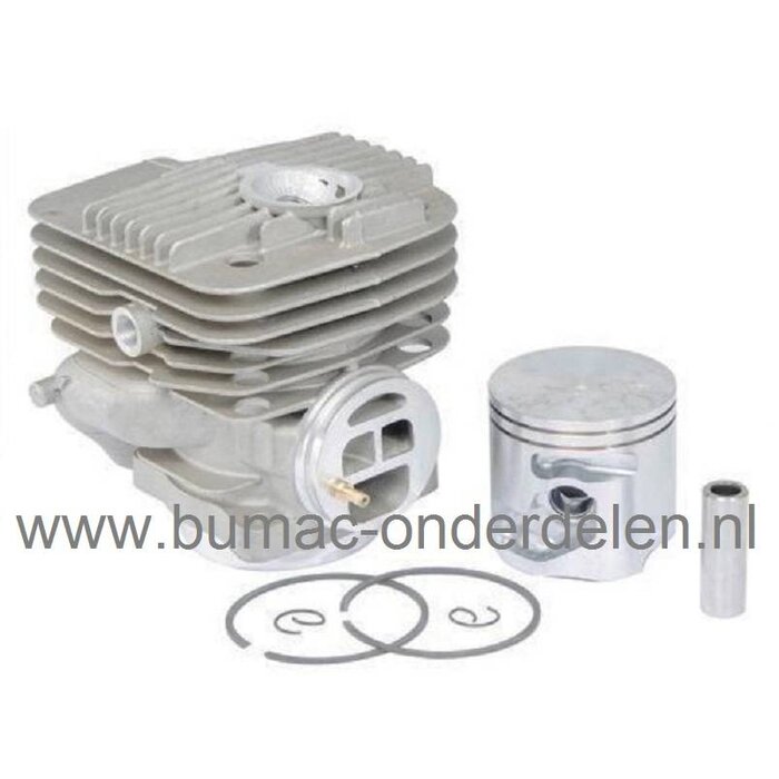 Cylinder en Zuiger Ø 56 mm Compleet voor HUSQVARNA / PARTNER K960 en K970 Bandenzaag - Doorslijper - Motorslijper - Doorslijpmachine, Complete Cylinder Set met Zuiger, Zuigerveren en Pistonpen, HUSQVARNA - JONSERED - PARTNER - MCCULLOCH