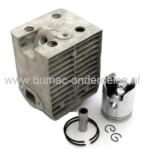 WACKER Cilinder Ø 45 mm Compleet voor WM80 - BS500 - BS502 - BS502i - BS600 - BS602 - BS602i - BS700 - BS702, Trilstamper - Sleuvenstamper - Wacker - Tril / Sleuven Stamper, Complete Cylinder Set met Zuiger, Zuigerveren en Pistonpen, Wacker